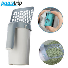 Load image into Gallery viewer, Cat Litter Shovel with Waste Bags Self Cleaning Cats Litter Scooper Portable Cat Litter Box Cleaning Tool Pet Cat Supplies