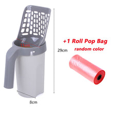 Load image into Gallery viewer, Cat Litter Shovel with Waste Bags Self Cleaning Cats Litter Scooper Portable Cat Litter Box Cleaning Tool Pet Cat Supplies
